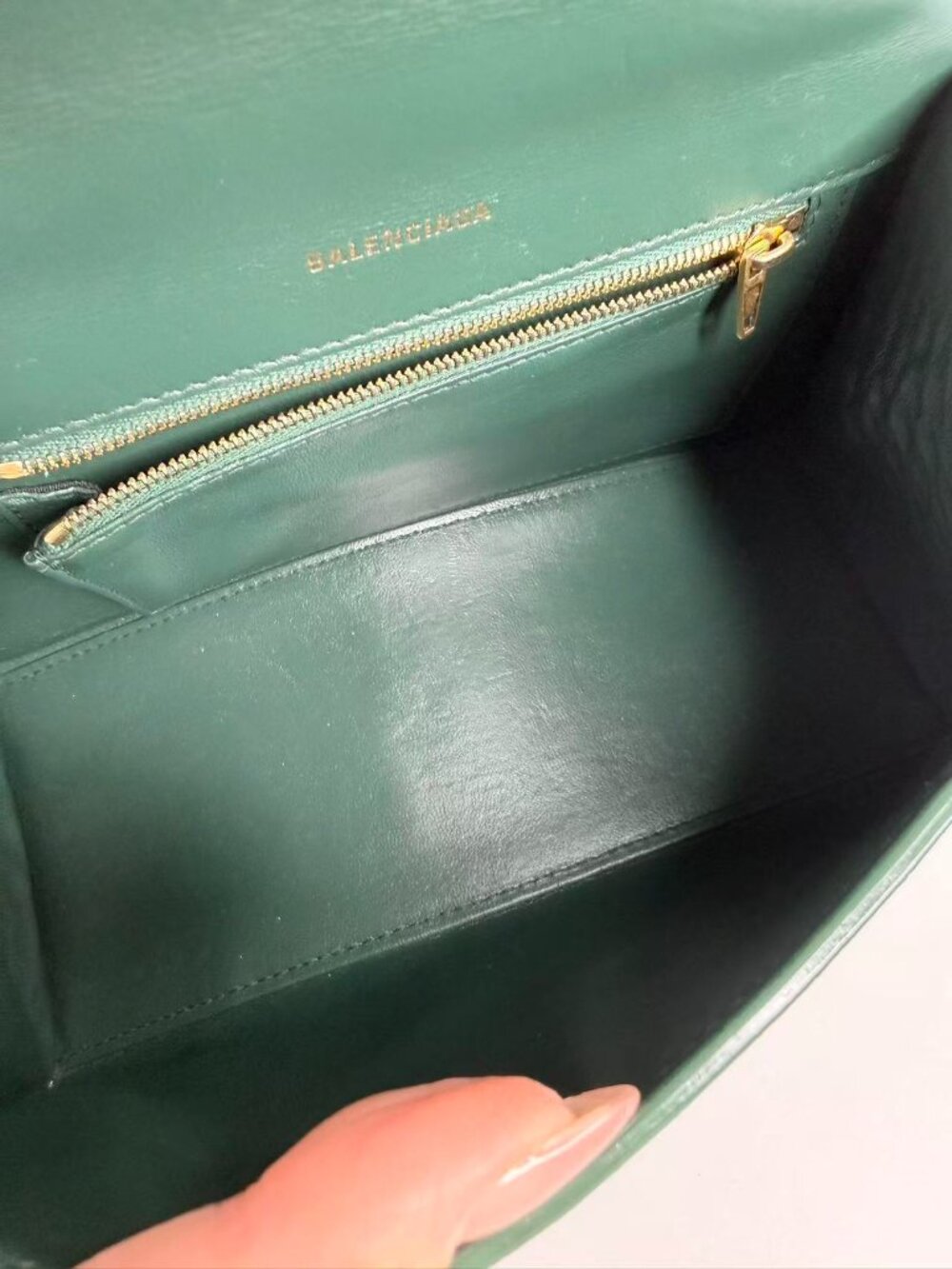Balenciaga Hourglass XS Croc Embossed Leather Top Handle Crossbody Bag - Picture 11 of 11